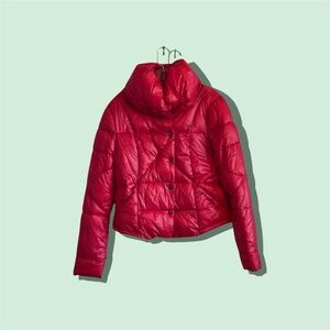 Kenneth Cole Vibrant Red Puffer Jacket!
